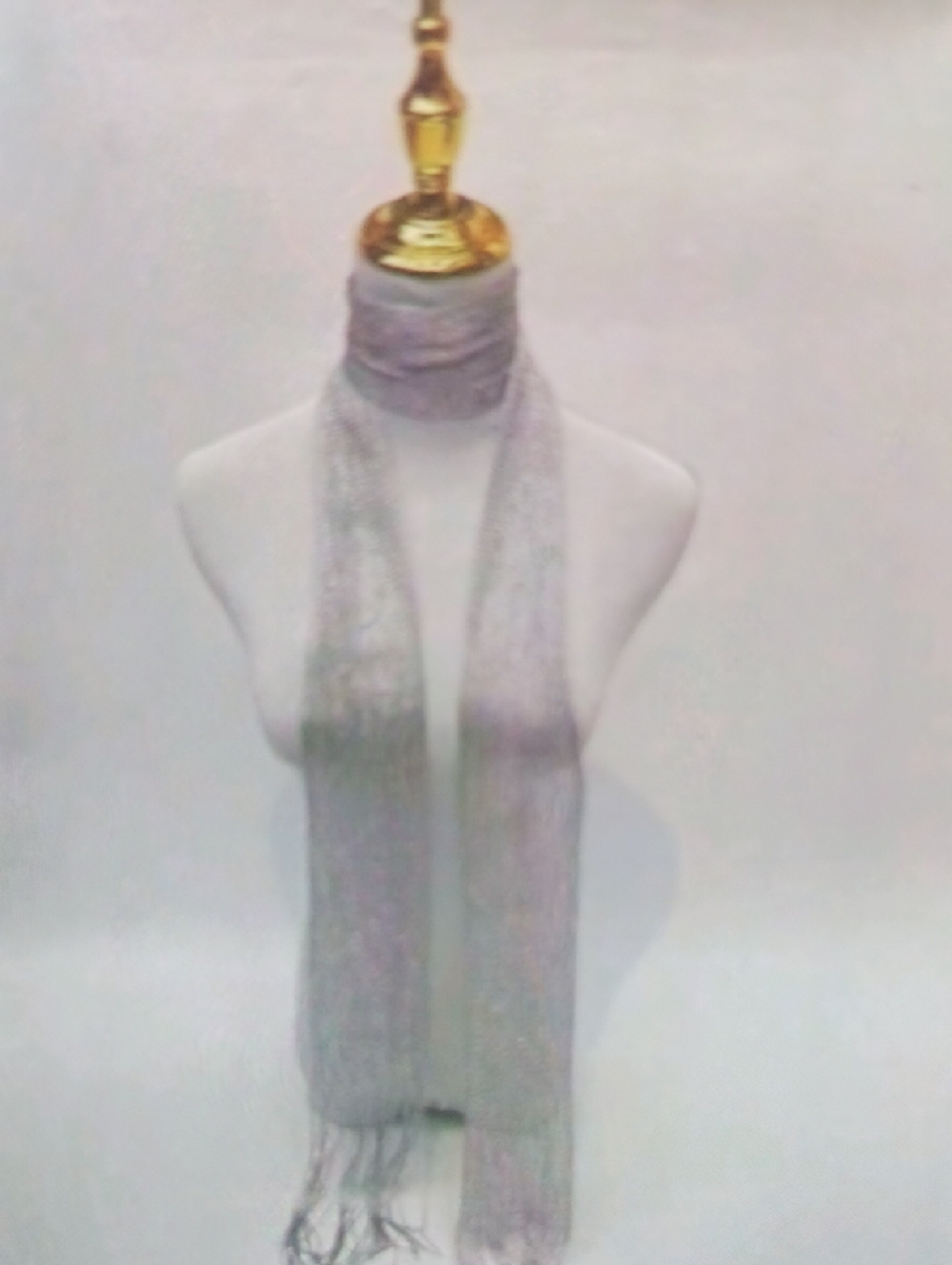 Light Gray Women's Knit Scarf - Versatile Everyday Accessory
